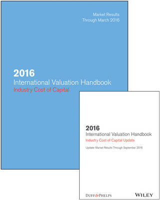 Book cover for 2016 International Valuation Handbook - Industry Cost of Capital + Semiannual PDF Update (Set)