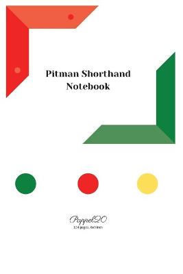 Book cover for Pitman Shorthand Notebook- White Cover -124 pages-6x9-Inches