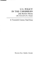 Book cover for Us Policy In Caribbean/h