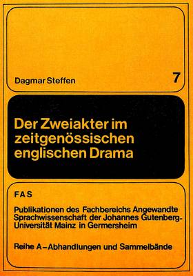 Cover of Der Zweiakter Im Zeitgenoessischen Englischen Drama