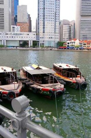 Cover of Row of Bumboats or Old Cargo Boats on Singapore River Journal