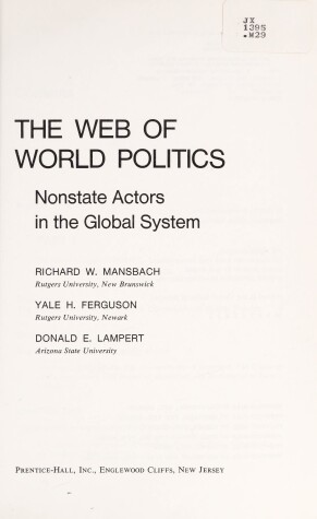 Book cover for Web of World Politics