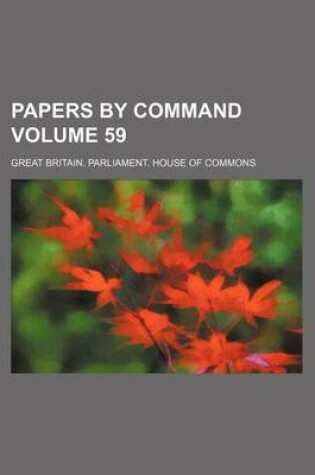 Cover of Papers by Command Volume 59