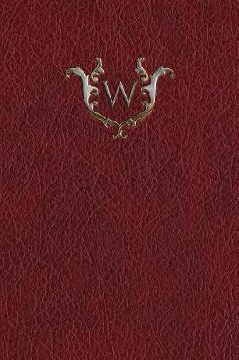 Book cover for Monogram "w" Grid Notebook