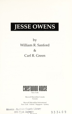 Book cover for Jesse Owens