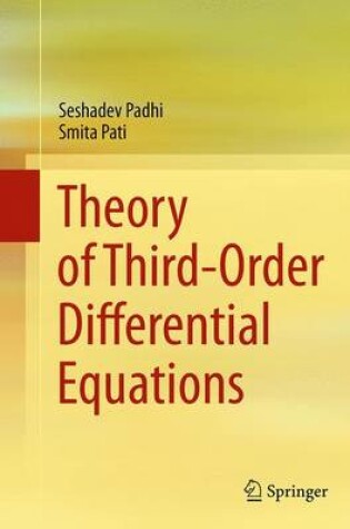 Cover of Theory of Third-Order Differential Equations