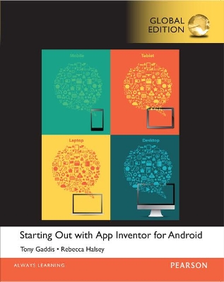 Book cover for Starting Out With App Inventor for Android, Global Edition