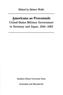 Book cover for Americans as Proconsuls