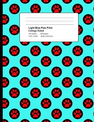 Book cover for Light Blue Paw Print