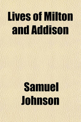 Book cover for Lives of Milton and Addison