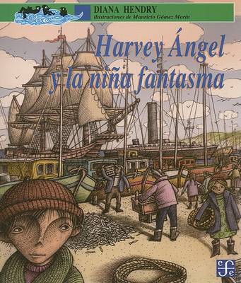 Book cover for Harvey Angel y la Nina Fantasma