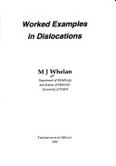 Book cover for Worked Examples in Dislocations