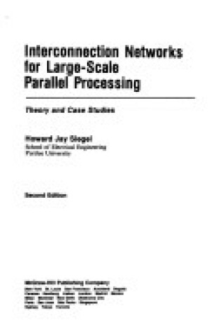 Cover of Interconnection Networks for Large-scale Parallel Processing