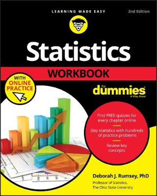 Book cover for Statistics Workbook For Dummies with Online Practice