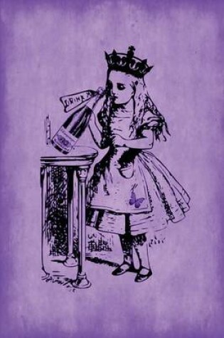Cover of Alice in Wonderland Journal - Party Girl Alice (Purple)