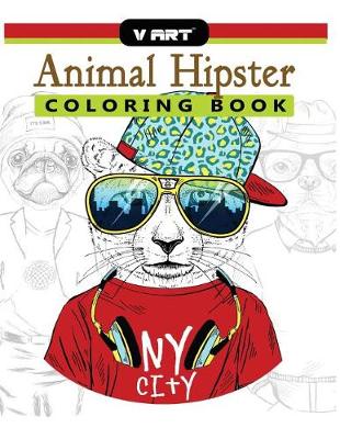 Book cover for Animal Hipster Coloring Book