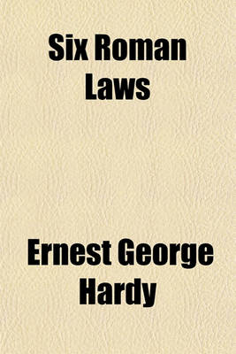 Book cover for Six Roman Laws