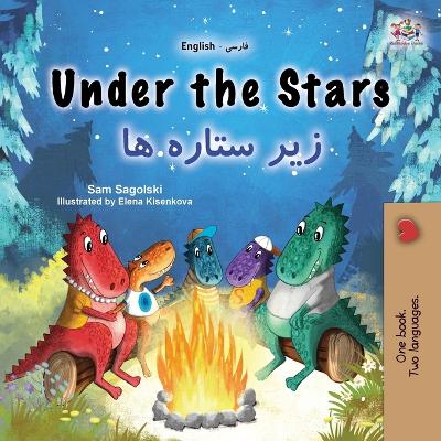 Book cover for Under the Stars (English Farsi Bilingual Kids Book)