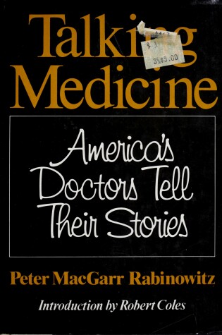 Cover of TALKING MEDICINE CL