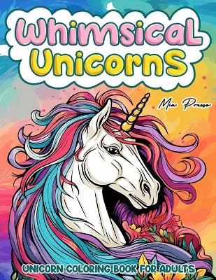 Book cover for Unicorn coloring book for adults