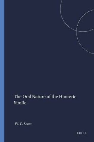 Cover of The Oral Nature of the Homeric Simile