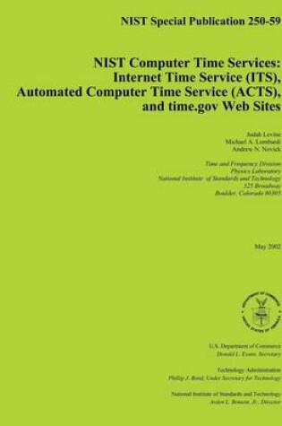 Cover of NIST Computer Time Services