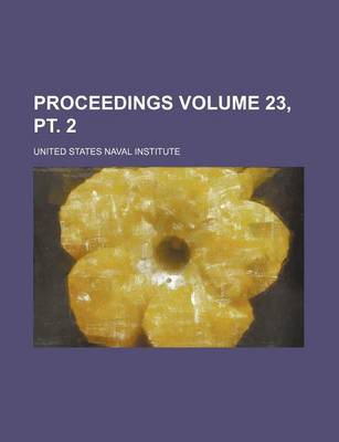 Book cover for Proceedings Volume 23, PT. 2