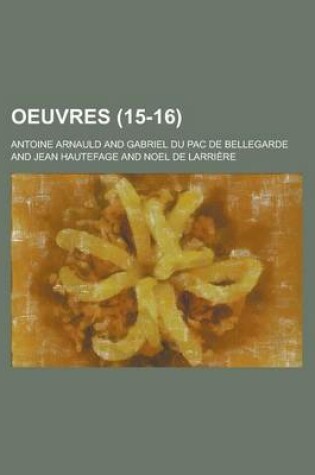 Cover of Oeuvres (15-16 )