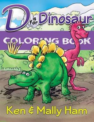 Book cover for D Is for Dinosaur Coloring Book