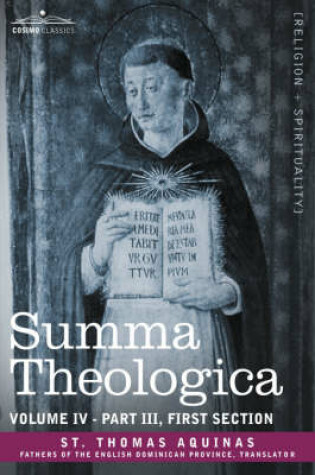 Cover of Summa Theologica, Volume 4 (Part III, First Section)