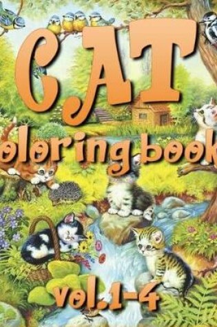 Cover of Cat Coloring Book Vol.1-4