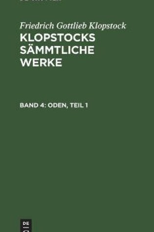 Cover of Oden, Teil 1