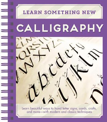 Book cover for Learn Something New - Calligraphy