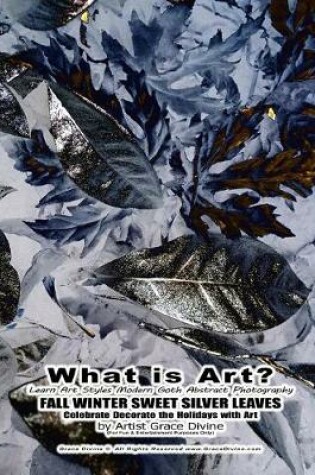 Cover of What is Art? Learn Art Styles Modern Goth Abstract Photography FALL WINTER SWEET SILVER LEAVES Celebrate Decorate the Holidays with Art by Artist Grace Divine