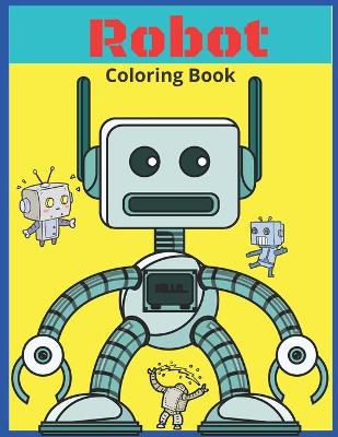 Book cover for Robot Coloring Book