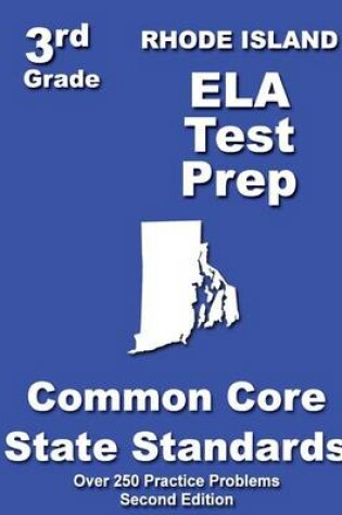Cover of Rhode Island 3rd Grade ELA Test Prep