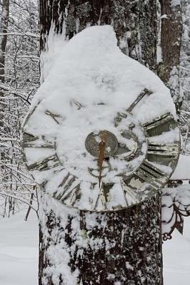 Cover of 2019 Daily Planner Winter Weather Snowstorm Outdoor Clock 384 Pages