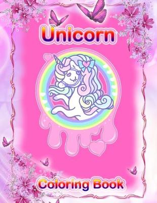 Book cover for Unicorn Coloring Book