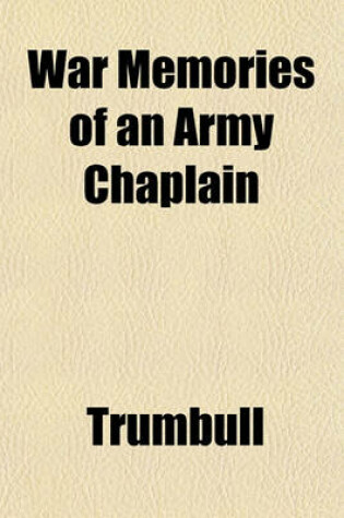 Cover of War Memories of an Army Chaplain