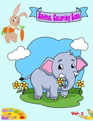 Book cover for Animal Coloring Book Vol 2