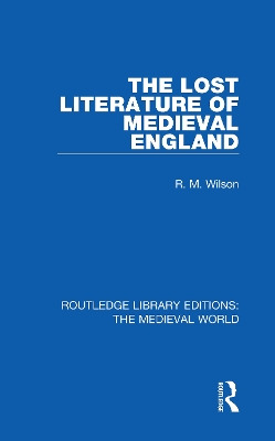 Cover of The Lost Literature of Medieval England