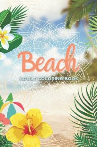 Cover of Adult Coloring Book Beach