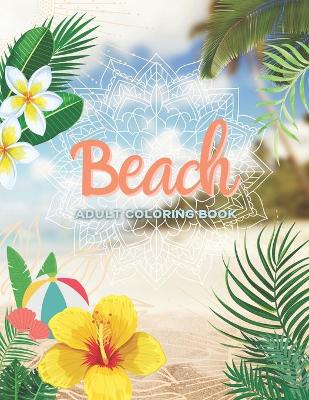 Book cover for Adult Coloring Book Beach