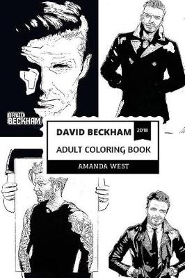 Book cover for David Beckham Adult Coloring Book