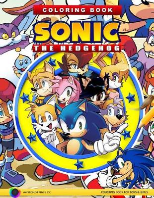 Book cover for Sonic the Hedgehog Coloring Book