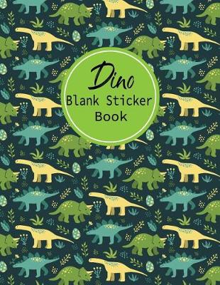 Book cover for Dino Blank Sticker Book