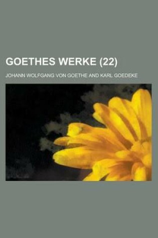 Cover of Goethes Werke (22)