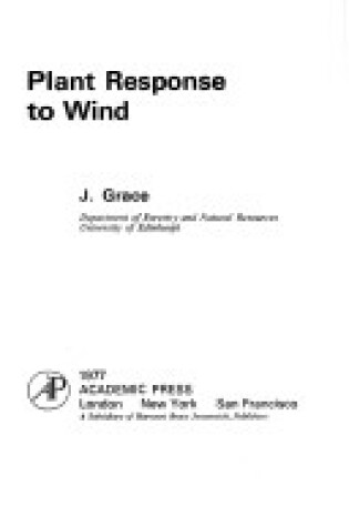 Cover of Plant Response to Wind