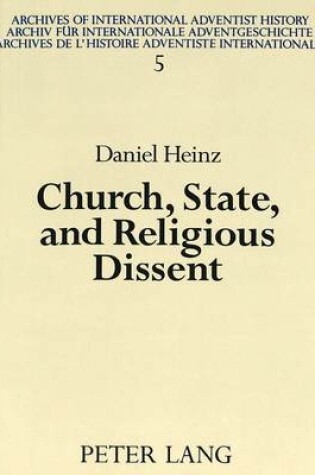 Cover of Church, State and Religious Dissent