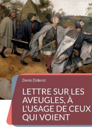 Cover of Lettre sur les aveugles, à l'usage de ceux qui voient